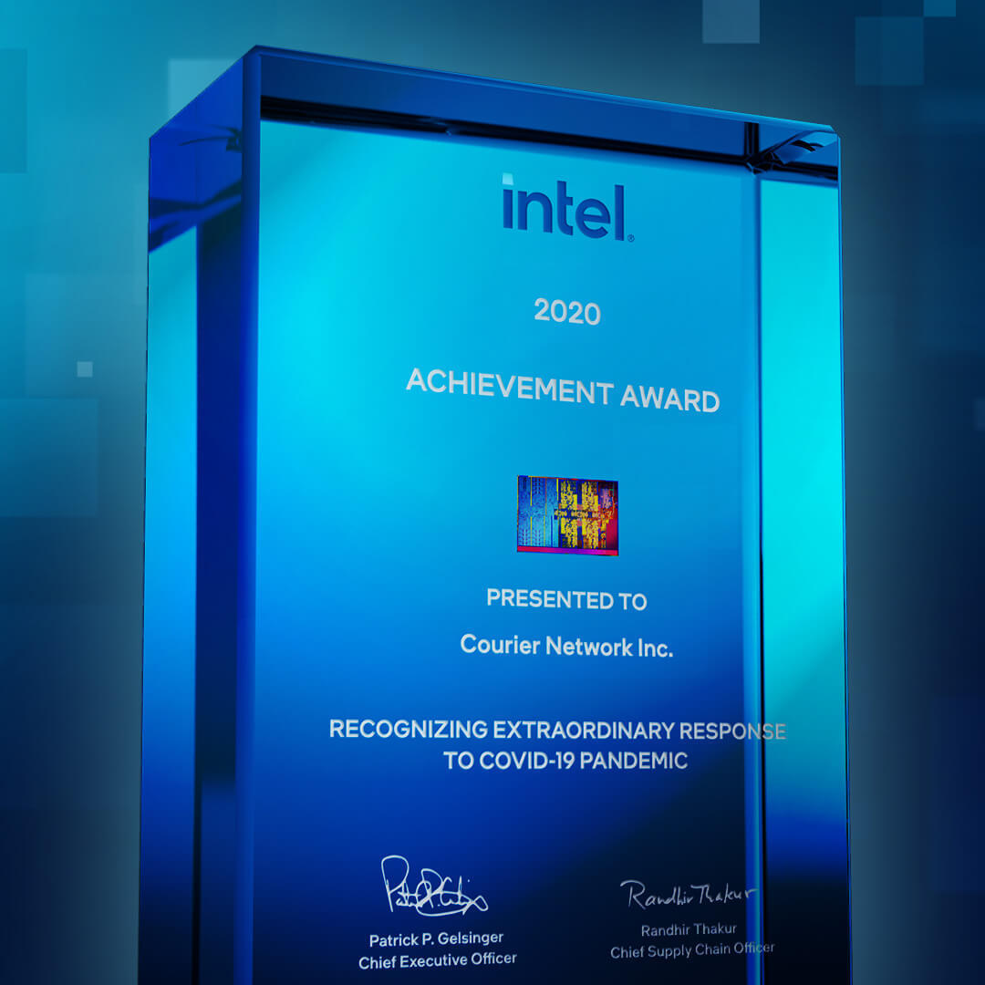 Courier NetWork Receives 2020 Intel Supplier Achievement Award for Pandemic Response